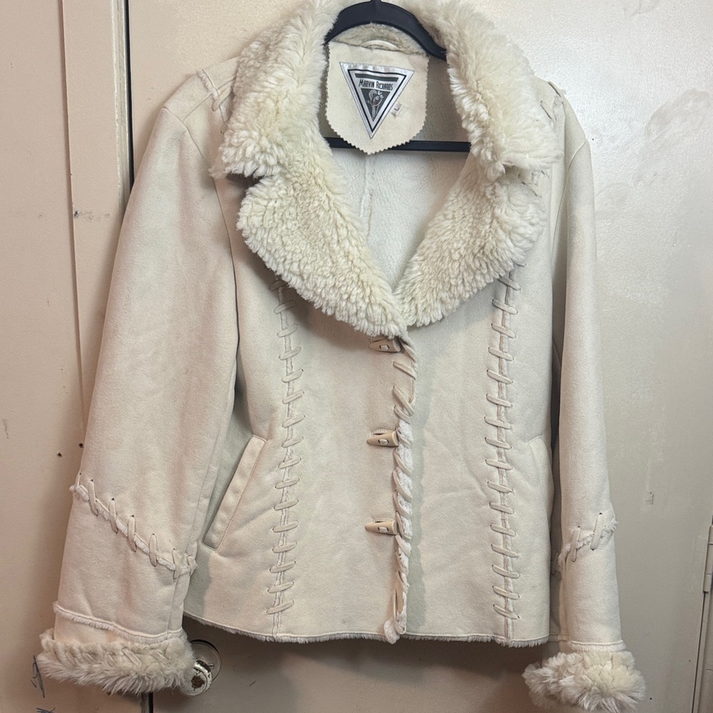 Marvin Richards Cream Teddy Jacket